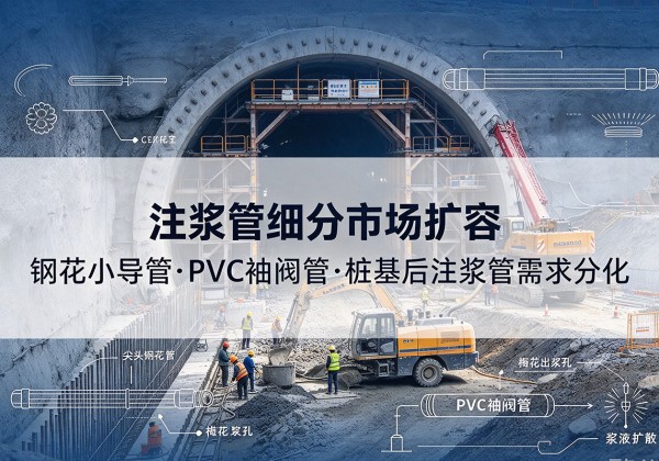 柳州注浆管细分市场扩容，隧道钢花小导管、PVC 袖阀管、桩基后注浆管需求分化